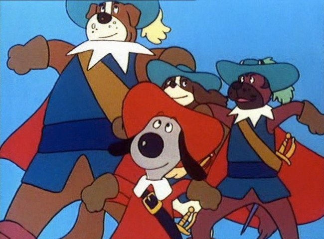 Fotograma de la serie de animación D'Artacán y los tres mosqueperros