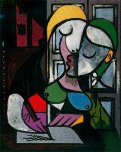Picasso_Mujer_escribiendo_1934