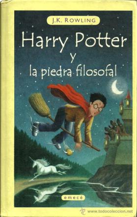 Primera edición en español de Harry Potter, antes de que comprara los derechos Salamandra